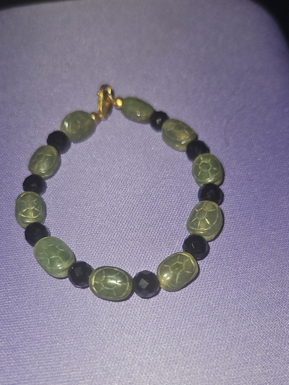 Carved Jade Stone Bracelet